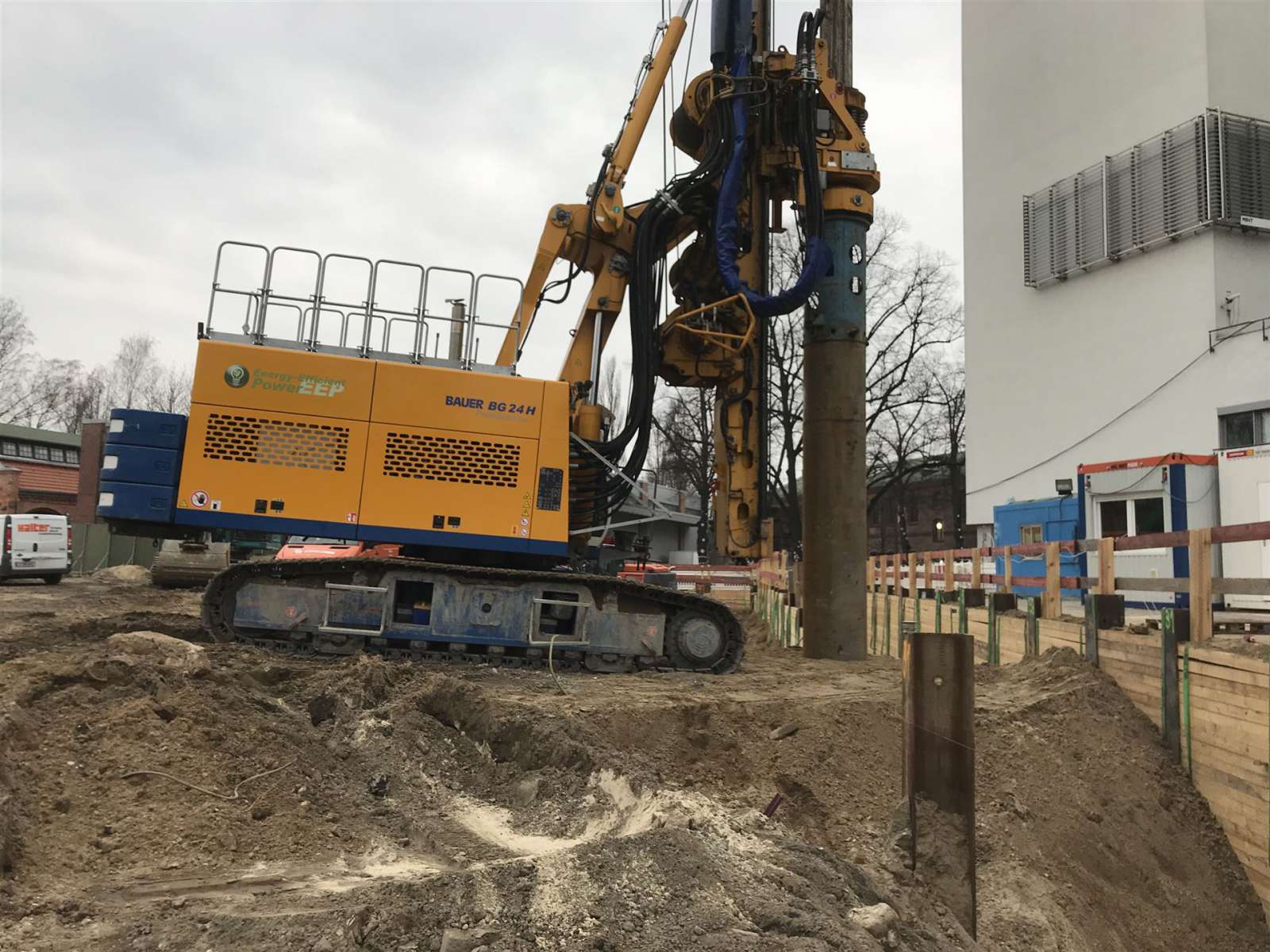 Trägerbohrung Hauptbaugrube